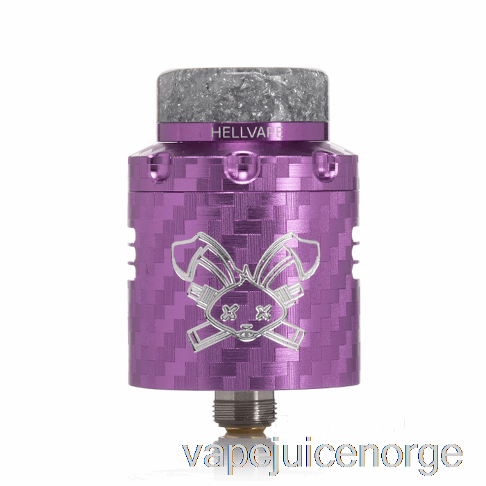 Vape Med Nikotin Hellvape Dead Rabbit V3 24mm Rda Lilla Karbonfiber